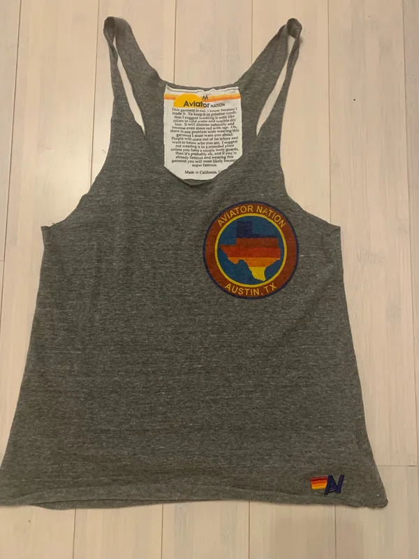 Aviator Nation Tank Top Grey - Image 2
