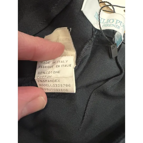 Emilio Pucci Pants Black Side Zip US Sz 6 - Image 10