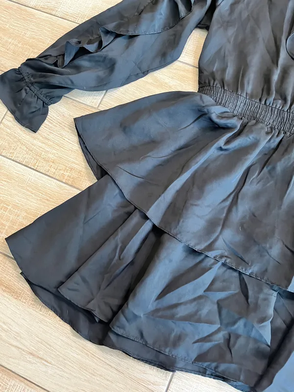 Womens NWT Glam Black Mini Dress - M - Image 3