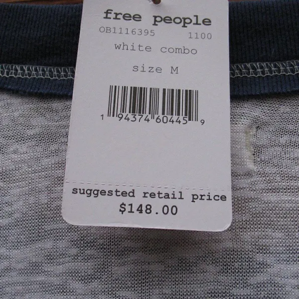 NWT Free People We the Free Serengeti Mixed Media Top - Image 12