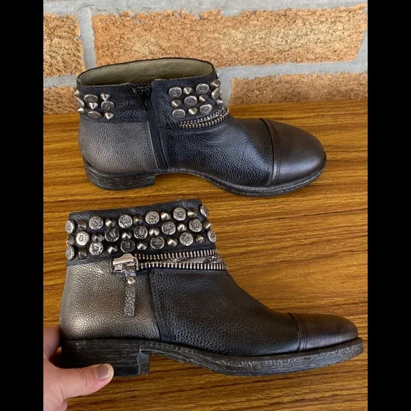 MERY made in italy booties size 6 Black - Image 2