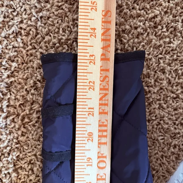Ralph Lauren Sport Jacket Quilted Light Puffer Navy Coat Small Accent Cuffs Logo - Image 9