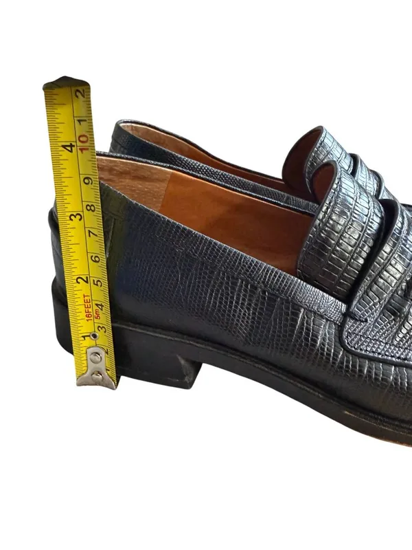 FRANCO SARTO Black Leather Loafers Size US 8 - Image 4