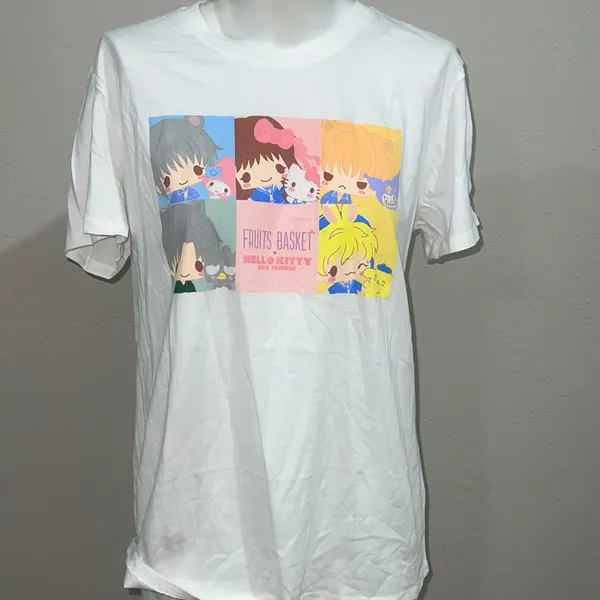 Hello Kitty and friends white shirt sleeve t-shirt - Image 2