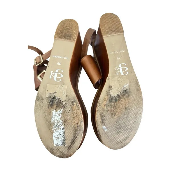 Andrea Gomez brown leather sandals Size 39 Strappy Platform Sandals - Image 6