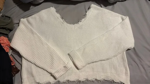 White Sweater Francesca's - Image 2
