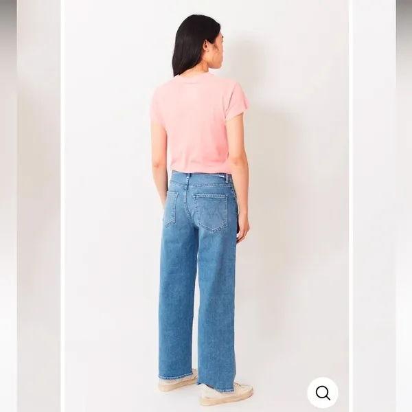 NWT Mother Denim The Dodger Flood Loose Fit Jeans in Mediterranean Muse Blue 28 - Image 2