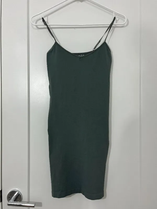 Free People XS/S Green Cami Dress - Image 2