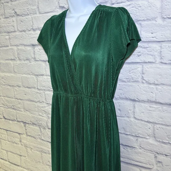 Baltic Born Athena Pleated Maxi Dress Forest Green Maxi Dress Large NWT wedding - Image 12