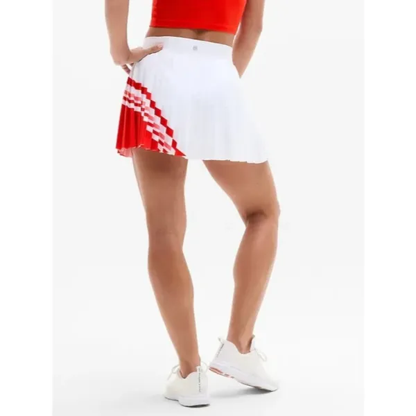 New Athleta L Match Point High Rise Pleated Colorblock 13 1/2" Skort Large - Image 3