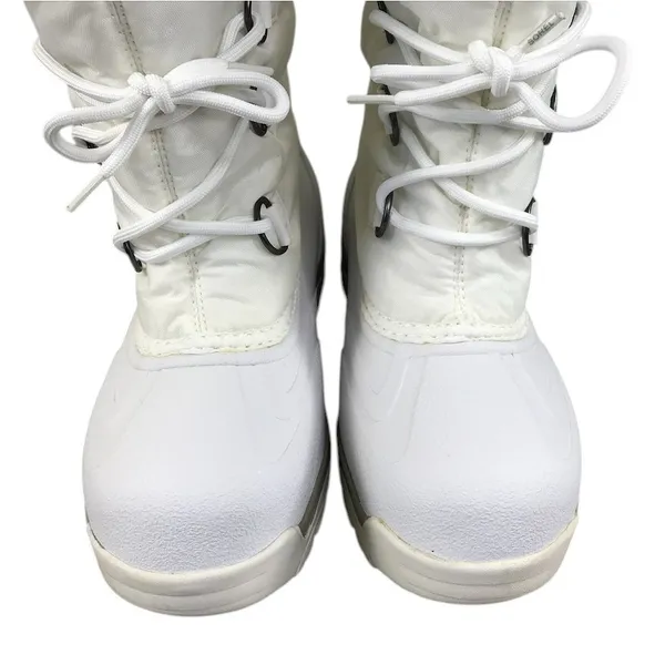 SOREL Snowlion Insulated Knee High Winter Boots Sz 9 White Cozy Stylish Durable - Image 7