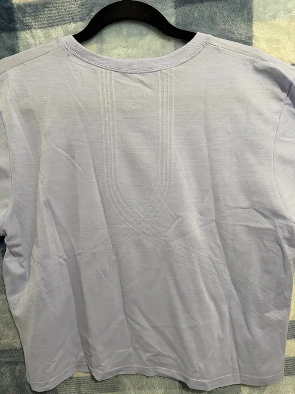 New Balance Light Blue Athletic Crop T-Shirt XL - Image 5
