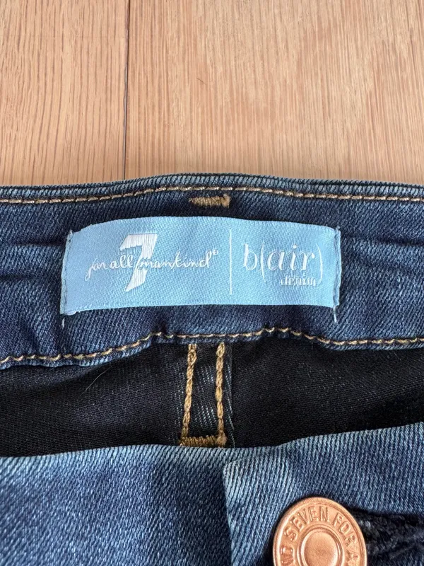 7 For All Mankind B(air) Kimmie Bootcut Jeans Dark Wash Size 32 - Image 3