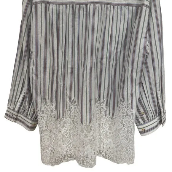 Pilcro Anthropologie Lacey Tunic Coastal Travel Cottagecore Feminine Dainty XS - Image 9