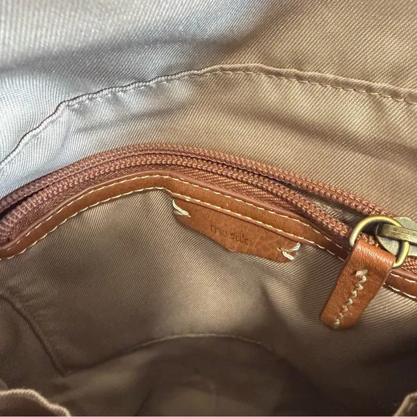 The Sak Silverlake Leather Crossbody Bag Tobacco Floral Embossed‎ Purse Western - Image 4