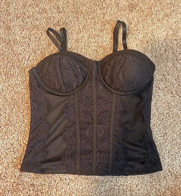 black corset tank - Image 2