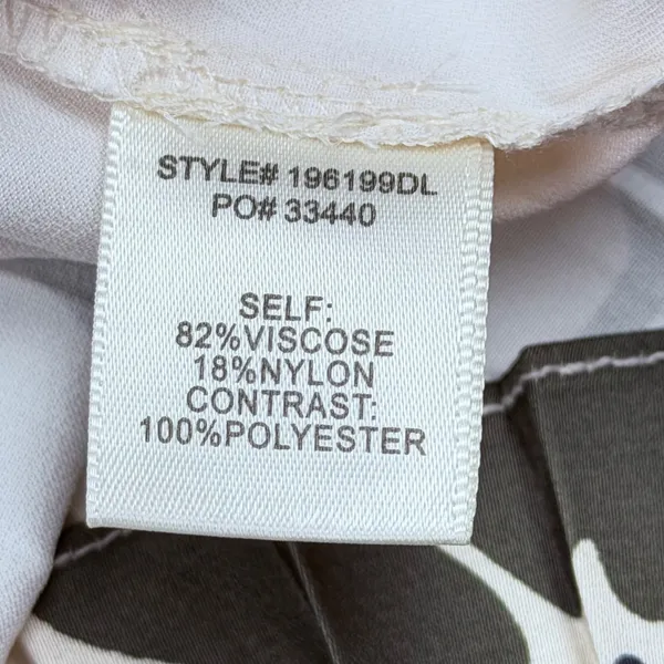 Skies Are Blue Curvy Floral Pleated Mixed Media Maxi Dress 1X Olive New with Tag - Image 6