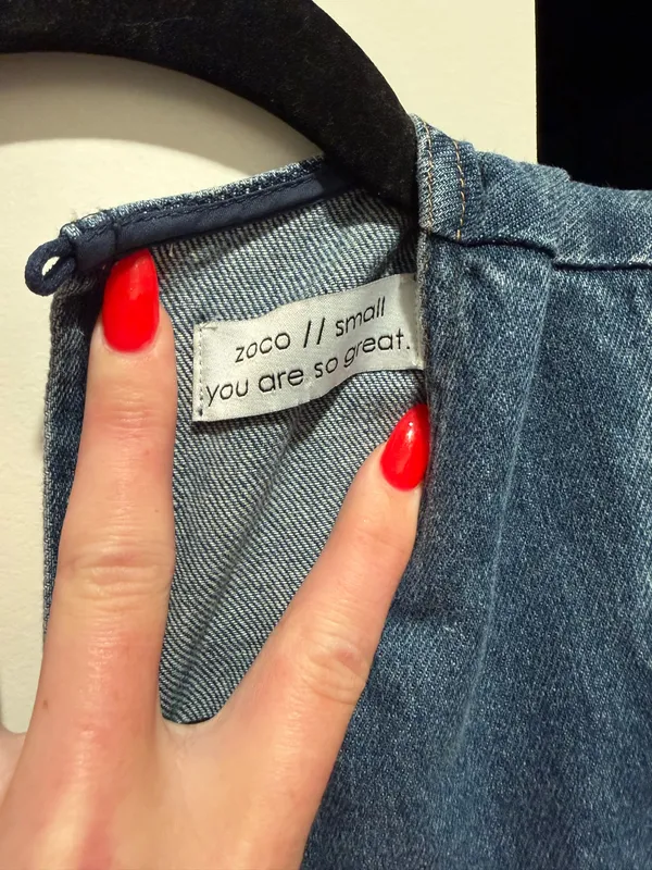 Zoco denim mini dress Blue - Image 3