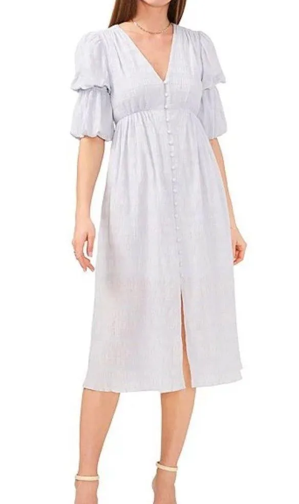 Chelsea & Violet NWT Textured V-Neck Button Front Dress Size 4 - Image 2