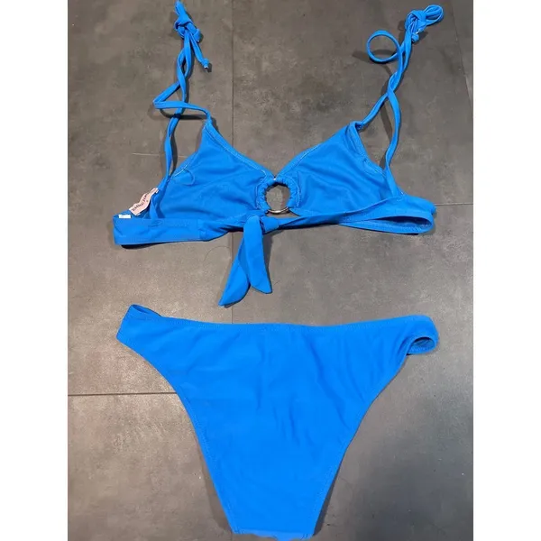 Blue two-piece swimwear size small A-80‎ - Image 2