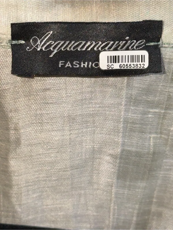 Acquamarine 100% Linen Made In Italy Midi Dress Lagenlook Artisan Chic‎ Sz 4 - Image 4