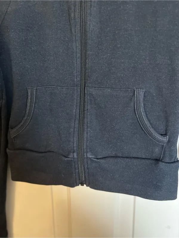 Skims Women’s Long Sleeve Outdoor Track Full Zip Jacket Washed Onyx Size XS - Image 2