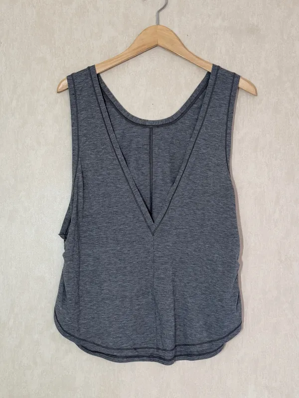 Lululemon Women’s Victory Lap Tank Top in Heathered Black 10 - Image 4