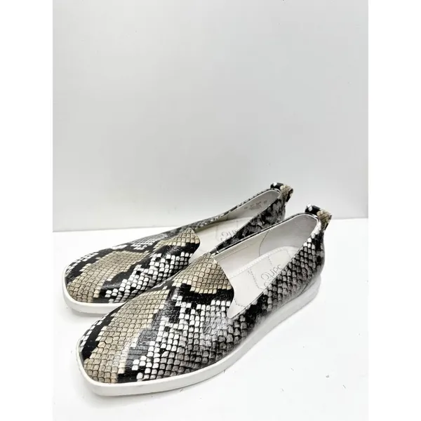 Franco Sarto Loafer Womens Size 5 Snakeskin Print Slip On‎ Square Toe Shoes - Image 2