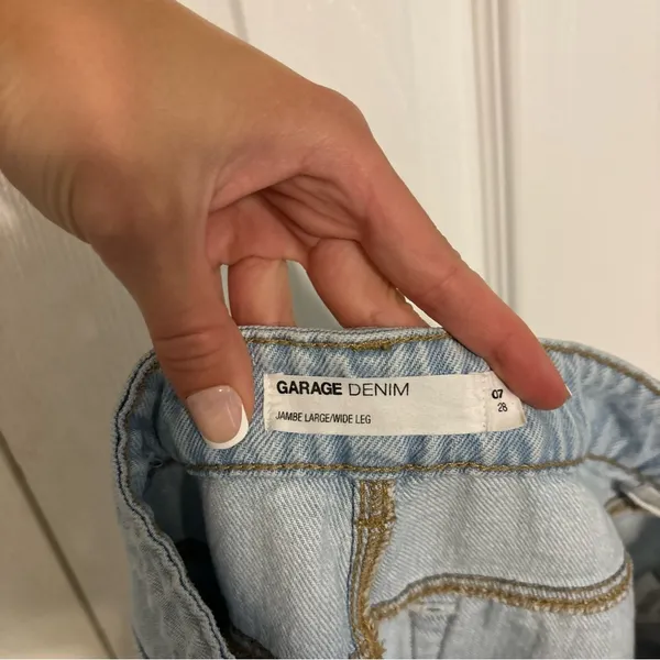 Garage Wide Leg Lightwash Jeans - Image 4
