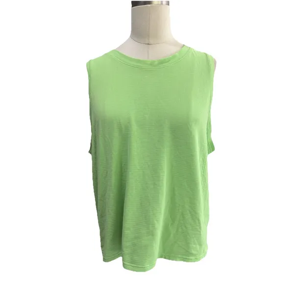 Lululemon Train to Be Tank Top Scream Green Light Relaxed Fit Mesh Size 10⁠ - Image 4