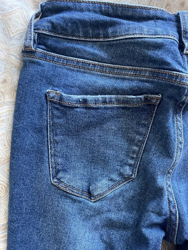 KanCan Dark Blue Distressed Skinny Jeans - Image 10