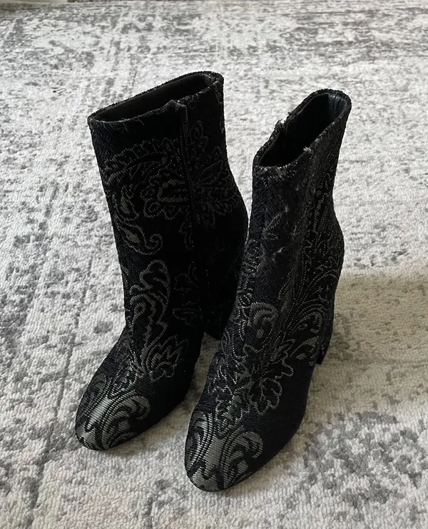 Ash NEW Fedora Embroidered Heel Boots - Image 12