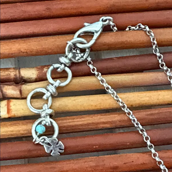 Lucky Brand Medallion Silver Necklace 17”-18.5” - Image 5