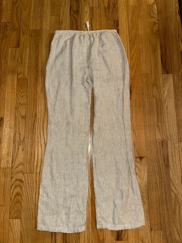 Brandy Melville Anastasia linen pant cream - Image 4