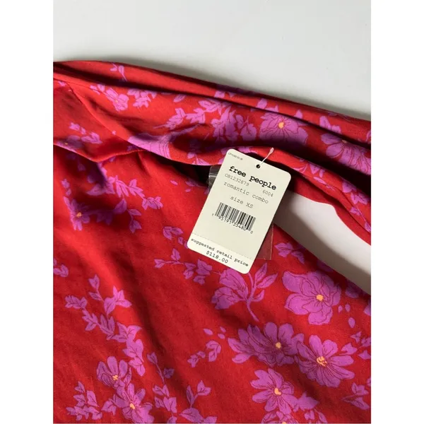 Free People Aries Mini Dress in Romantic Combo Romantic Combo Red Size XS NWT - Image 4