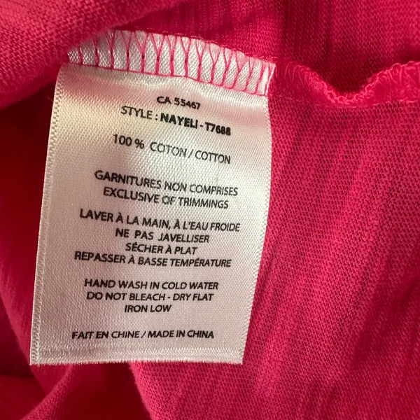 MELISSA NEPTON Nayeli Bow Tie Tank hot pink size small NWT - Image 6