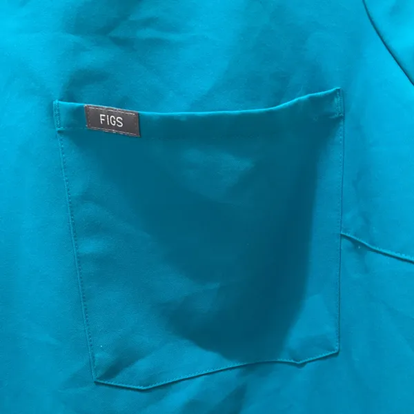 FIGS Catarina scrub top size 3X light blue shirt - Image 10