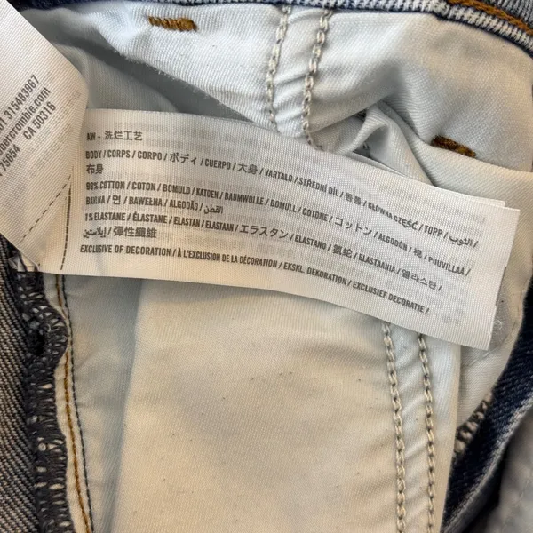 Abercrombie & Fitch 80s Mom Pleated Ultra High Rise Jeans Women 28/6R Blue - Image 5