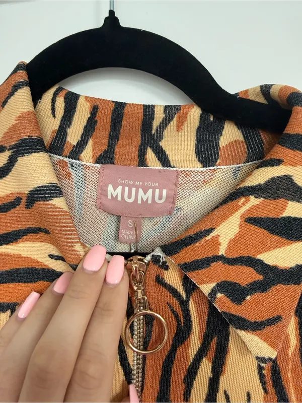 Show Me Your Mumu Charlie Collar Royal Tiger Dress - Image 2