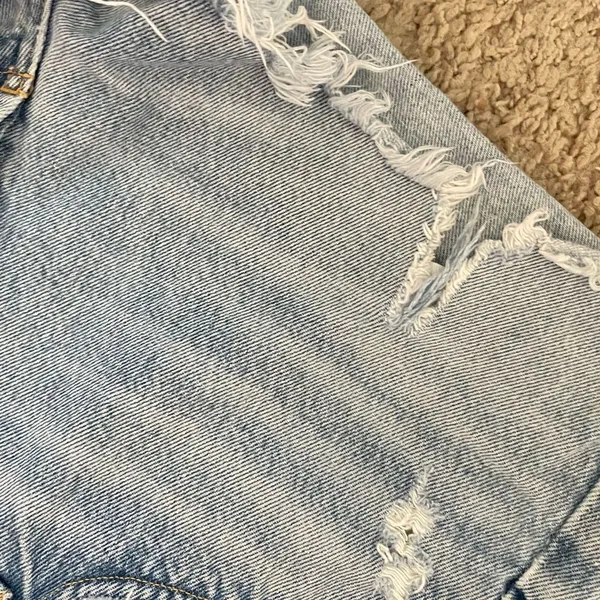 Agolde Parker Vintage Cut Off Denim Shorts Swapmeet Size 28 Free People - Image 10