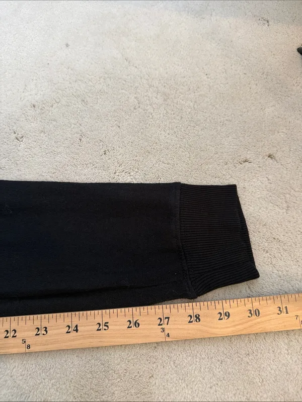 Z Supply Jill Marled Black Joggers Knit Pants Drawstring Lounge Size Small - Image 10