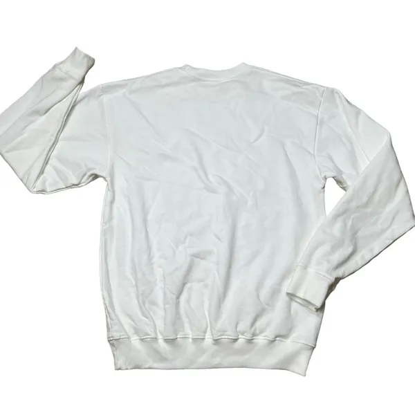 Sporty & Rich Crew Neck White Sweatshirt Oversized Street Wear - Image 9