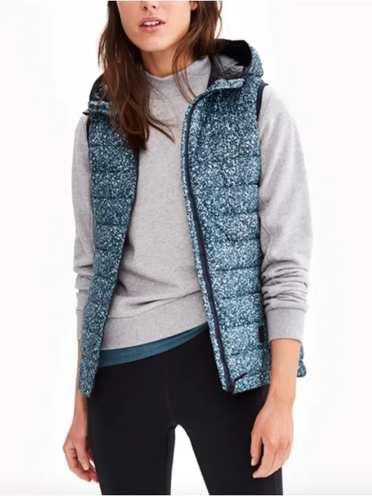 Lole Quilted Duck Down Vest Size Medium - Image 2
