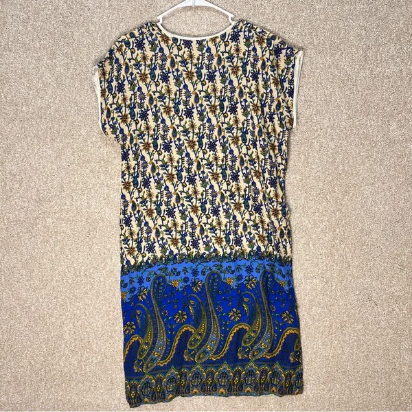 Imperfect 100% cotton made in Egypt tunic dress‎ size medium lightweight summer - Image 2