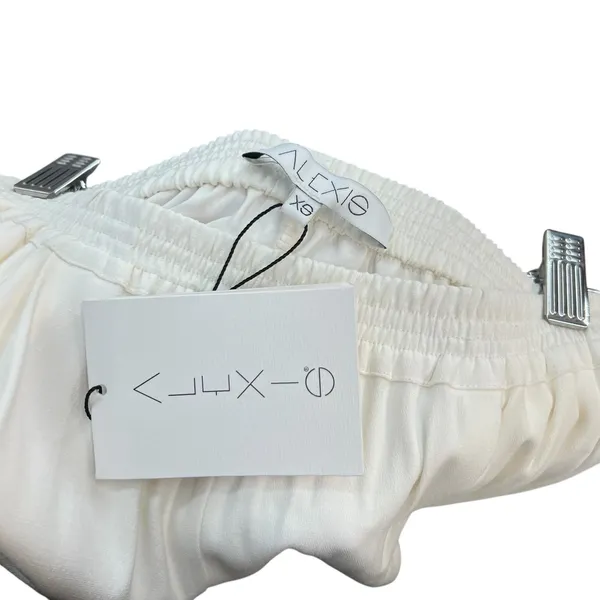 Alexis Blaze Track Pants Pull-On Viscose Stretch Ivory‎ White Size XS - Image 6