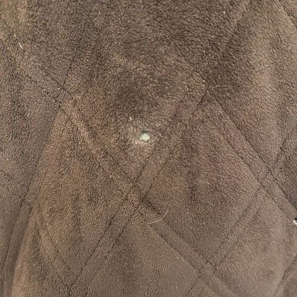 Lauren‎ Ralph Lauren Womens XL Quilted Velvet Velour Brown Barn Coat Jacket - Image 4