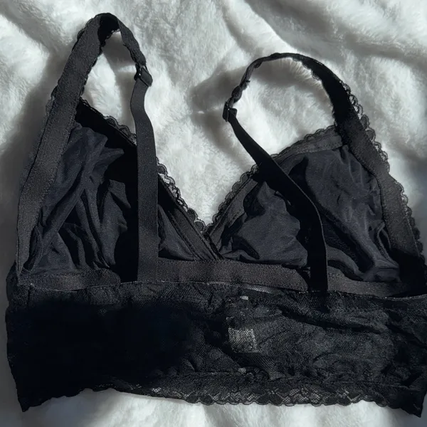 No Boundaries Black Lace Bralette No Padding NWOT Size XL - Image 7