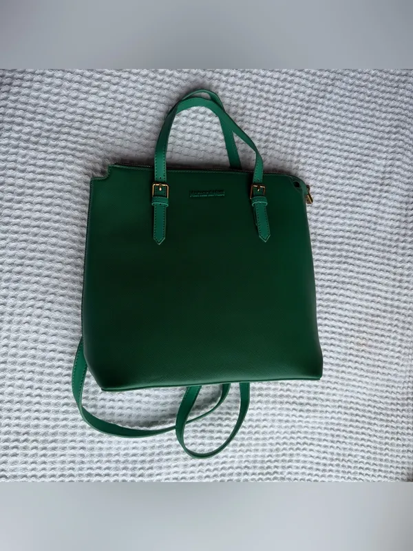 Montana West Green Tote with Gold Buckle Accents - Image 2