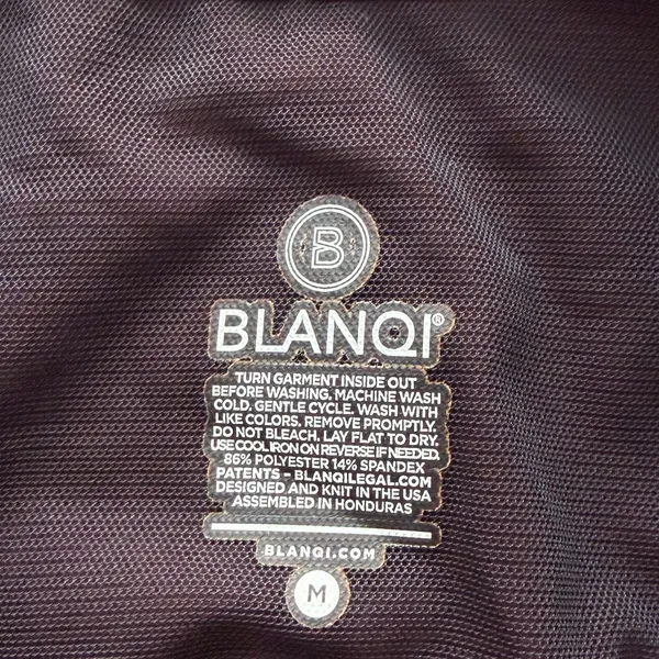 Blanqi maternity leggings burgundy pockets M - Image 3