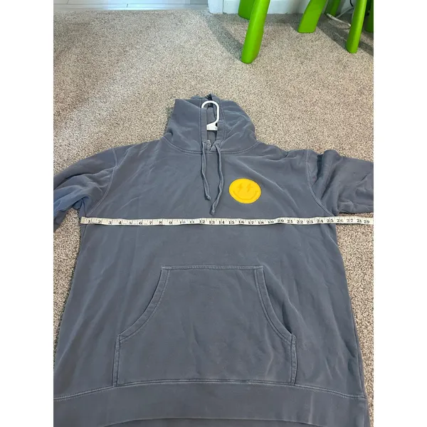 Old Row Hoodie Sweatshirt XL Blue‎ Yellow Graphic Pullover Athleisure Top - Image 6